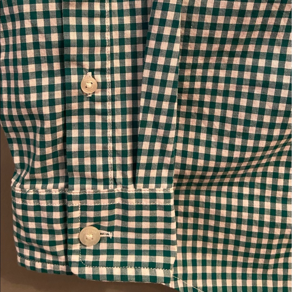 Vineyard Vines Gingham Button Down, Size Large - image 8